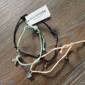Puravida set of three bracelets never worn